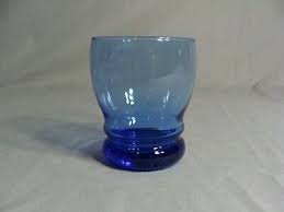 4 LIBBEY 10 Oz Colbalt Blue Double Old Fashioned Glasses In The Bangles Pattern | eBay