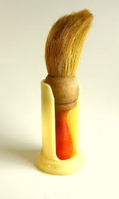 Vintage Wood Shaving Brush With Plastic Holder ( Rare )brush 5 1/2" Tall Holder 3 1/8" Tall - Etsy Canada