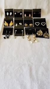 Vintage PIERCED EARRING COLLECTION Lot of 12 - Etsy