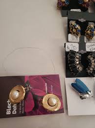 Vintage Rhinestone and Pearl Clip On Earring Lot Earrings