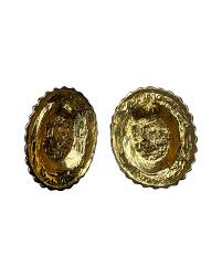 Large Gold, Black, and Faux Pearl Vintage Earrings – MIJA Studios