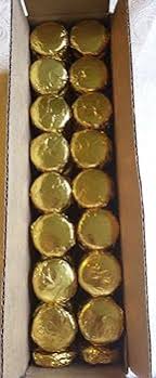 Amazon.com: עוגיות מכוסות שוקולד 100 חתיכות רדיד זהב : מוצרי מזון וגורמה