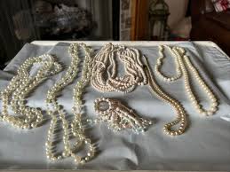 Lot Of 6 Faux Pearl Necklaces + 1 Chunky Ring | eBay