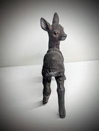 Vintage ZEHO Alemania Occidental DEER ternero 'Bambi' juguete animal-ojos encantadores! - Etsy España