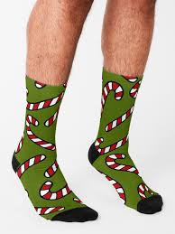 Candy Cane Pattern" Socks for Sale by evannave | Redbubble