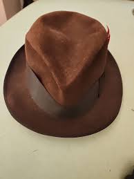 Vintage Towncraft Fedora Felt Men's Hat 7 XXX Quality Brown w/Feather | eBay