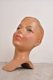 Vintage Mannqeuin Head - Mannequin Display - Art Deco - Milinery Stand - Shop Display - Plaster Head - Etsy