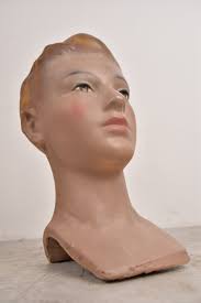 Vintage Mannqeuin Head - Mannequin Display - Art Deco - Milinery Stand - Shop Display - Plaster Head - Etsy