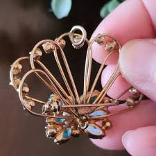 Vintage Signed Dorsons 1/20 12KT Gold Filled Rhinestone Demi ...