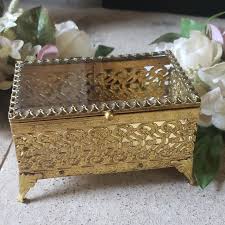 Accents | Antique Ormolu Filigree Jewelry Casket | Poshmark