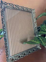 8x10 5x7 Gold Brass Color Metal Vintage Frames Filagree Lattice Work Corner Caps Open Pattern Easel Back Table Top Wall Hanging - Etsy