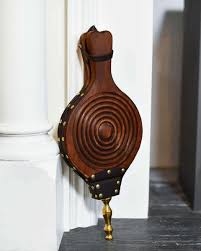 Modern Fire Light Natural Wood Fireplace Bellows | Black Country Metalworks Antique Fire