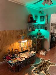 Here's my tiki corner it's coming along I have some some ...