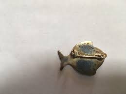 Vintage Mexican Silver and Abalone Pin Fish Design - Etsy