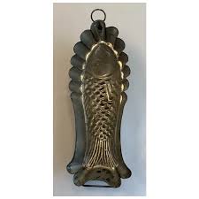 German Saxony Tin Fish Mold Figural Food Mould. For Sale at Ruby Lane