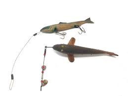 2 Vintage Rubber Fishing Lures: Sucker and Trout Baits - Etsy