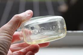 Lot of 4 Antique Clear Glass Bottles, Found in New York USA ...