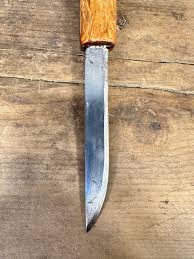 Large Handmade Norwegian Knife With Stamped Blade - Collector's Item for Hunting and Fishing - Etsy Israel
