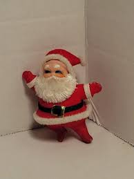 Vintage Santa Flocked 1950s Christmas Estate | eBay