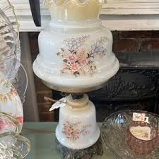 Hand Painted Western and Floral Themed Hurricane Parlor Lamp With Frosted Chimney Electrified Roses Vintagefindsfound Vintage Lighting - Etsy Ireland