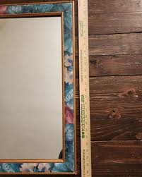 Large Flower Theme Reflection Glass Wall Mirror 32x26 Candle Holders + Candles | eBay