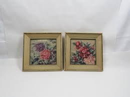 2 Pictures Floral Set Vintage Home Collectible - Etsy