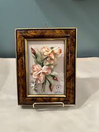 Vintage Capodimonte Signed 3D Porcelain Flowers Framed Wall Plaque Italy. - Etsy India