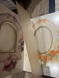 3 Photo~SLIDE IN~Albums Floral Botanical Prints Victorian Avenue Frames Pockets | eBay