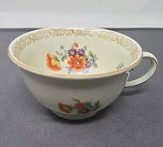 Schumann Bavaria Tea Cup Dresden Flowers On Ivory | eBay