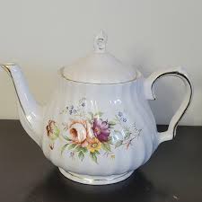 Vintage Sadler Windsor Teapot Pink Roses Floral Pattern ...