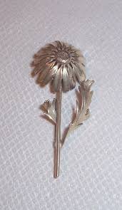 Vintage Sterling Silver Flower Brooch or Pin - Etsy