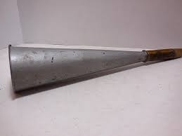 Vintage Galvanized Manual Fog Horn with Wooden Mouthpiece ...