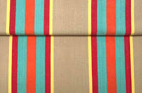 Vintage Deckchair Canvas - sandy beige, terracotta ...