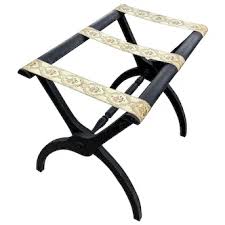 Similar Items to Antique Luggage Rack / Folding Stand with Tapestry Webbing