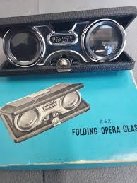 Vintage 2.5 X Folding Opera Glass binoculars sport Glass ...