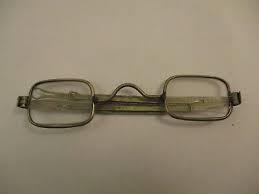 Vintage Antique Unique Rectangular Eyeglasses Extendable ...