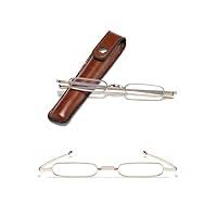 Viseng Mini Schmal Lesebrille Ultradünne Metall Lesehilfe ...