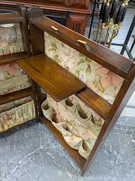 Vintage Sewing Cabinet Folding Storage Case Stand Spool ...