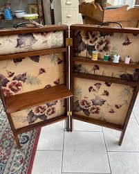 This charming fold away vintage sewing cabinet just arrived ...