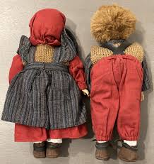 Vintage Germany Bisque Dolls 10” Boy Girl Traditional Folk Outfits Leather Shoes | eBay