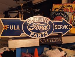 VINTAGE FORD PORCELAIN AUTO PARTS DEALER SALES FULL SERVICE ...