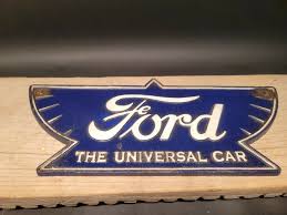Antique Vintage Style Cast Iron Ford Car Sign Plaque – Early ...