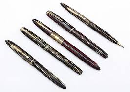 Sold at Auction: 5 Parker & Sheaffer Fountain Pens & Pencil