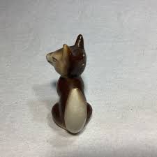 Brown and White Fox Couple Souvenir Bay Shore NJ Japan | eBay