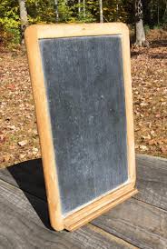 Vintage Small Prim Child's Hand Held Wood Slate Chalkboard W/ Ledge Schoolhouse - Etsy