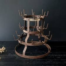 Antique French Brown Bottle Tree for 25 Bottles LESUPER ...