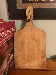 Vintage Kitschy Primitive Wood Cutting Board With Painted ...