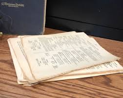 Aged Vintage Dictionary Pages Illustrated Bundle Lot of 25 ...