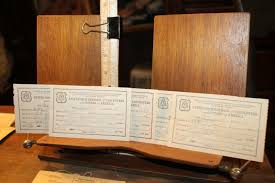 Vintage 1947 Lot of 5 Dues Receipts United Brotherhood ...