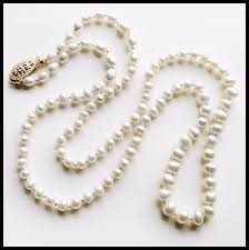 Sweet & Dainty 14K Gold Clasp Cultured Tiny Pearls Vintage ...